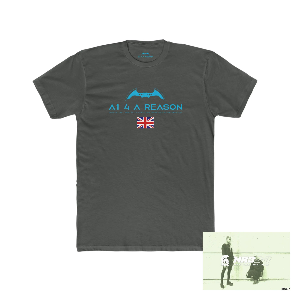 A1 4 A Reason Kenya In Blind My Pain Management Black Snake Men’s Cotton Crew Tee Solid Heavy Metal / XS T-Shirt