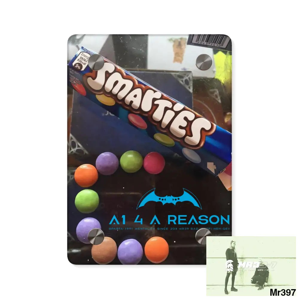 A1 4 A Reason Kenya into Barmouth Off Train 2015.C3D Smarties Acrylic Wall Art Panels 5’’ x 7’’ (Vertical) / 0.25’’