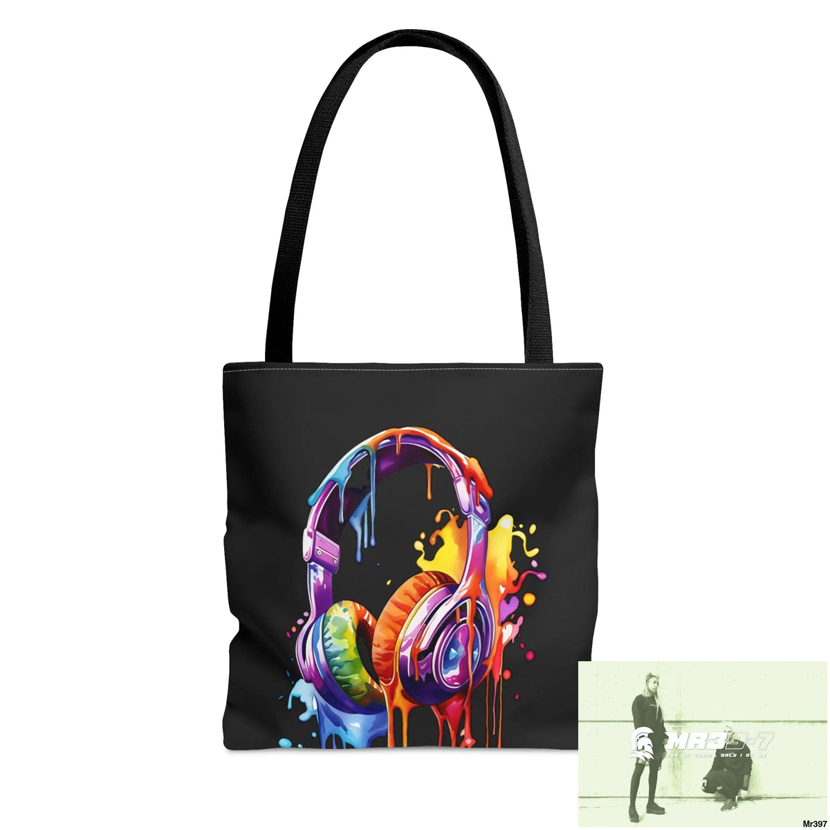 A1 4 A Reason Melting Headphones Tote Bag (AOP) Small Bags
