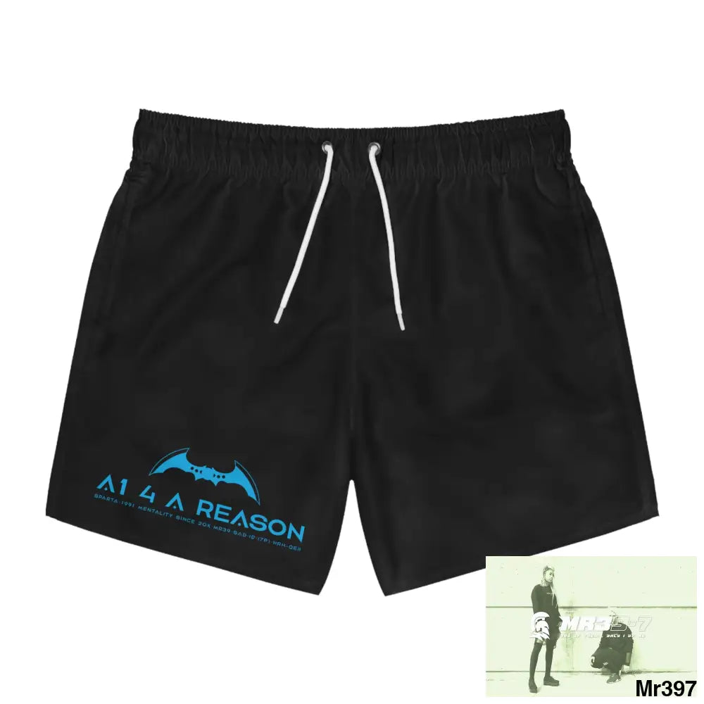 A1 4 A Reason Mens Swim Trunks (AOP) M / Seam thread color automatically matched to design All Over Prints