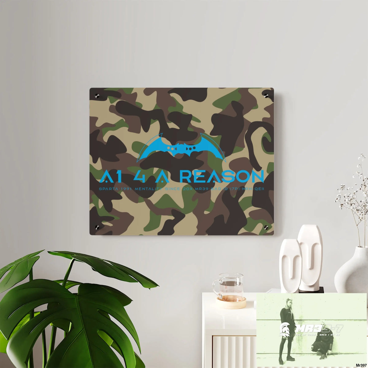 A1 4 A Reason Military Mentality 1991 Style Acrylic Wall Art Panels Home Decor