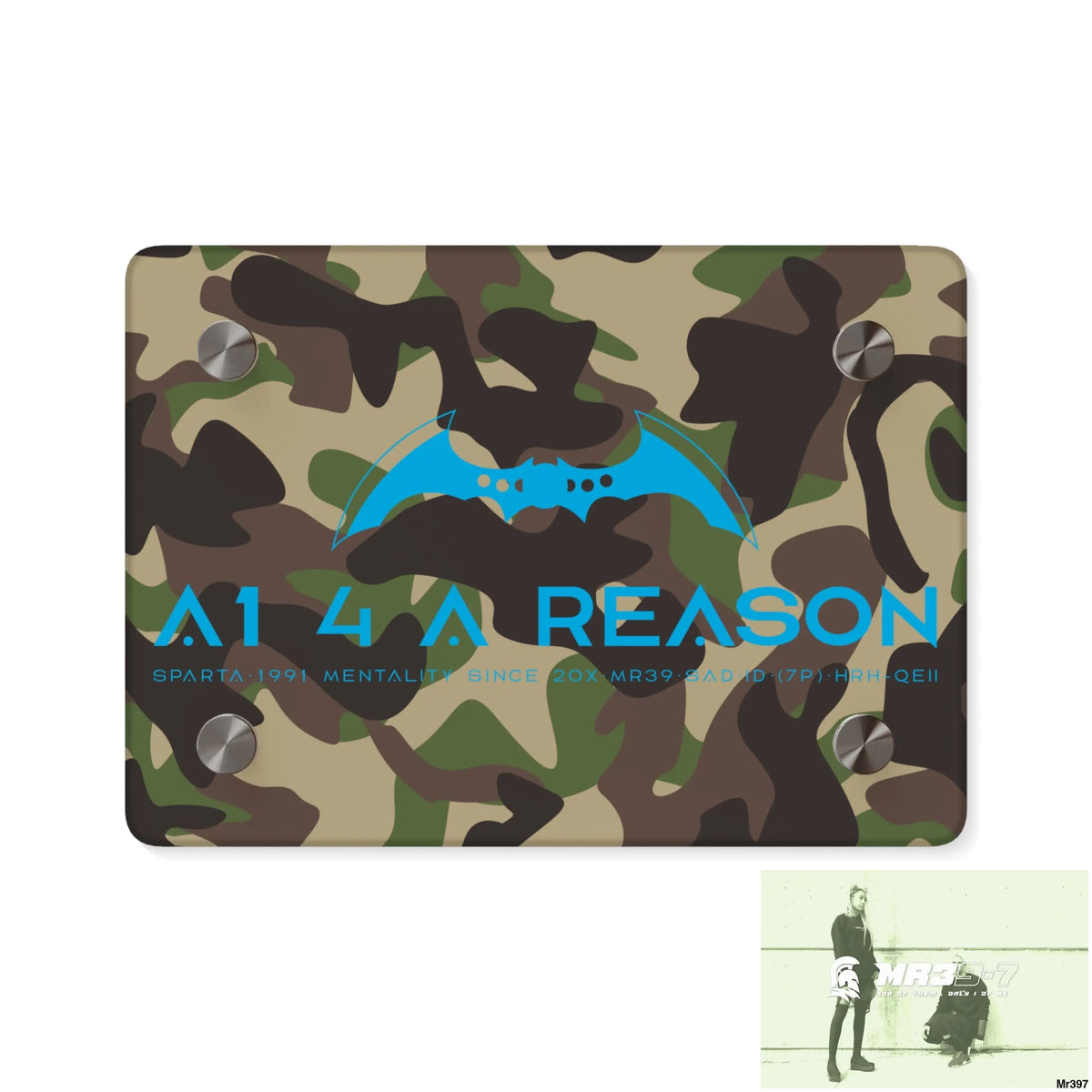 A1 4 A Reason Military Mentality 1991 Style Acrylic Wall Art Panels 7’’ x 5’’ (Horizontal) / 0.25’’ Home Decor