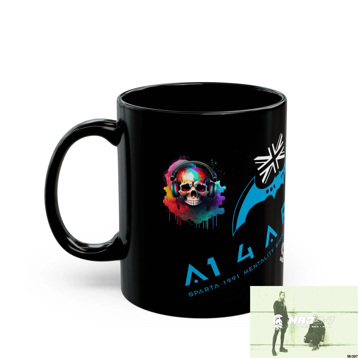 A1 4 A Reason Music / 55’ s back 11oz Tactical GB / Wales Black Mug Mental Health VAR / My Life My Deaths Their Plans