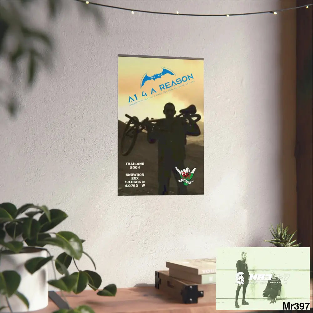 A1 4 A Reason My birthday Beating not 20X Snowdon Matte Vertical Posters Poster