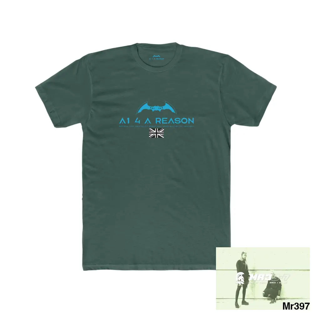 A1 4 A Reason My Life My Deaths Their Plans failed.Tactical GB Men’s Cotton Crew Tee Solid Forest Green / S T-Shirt