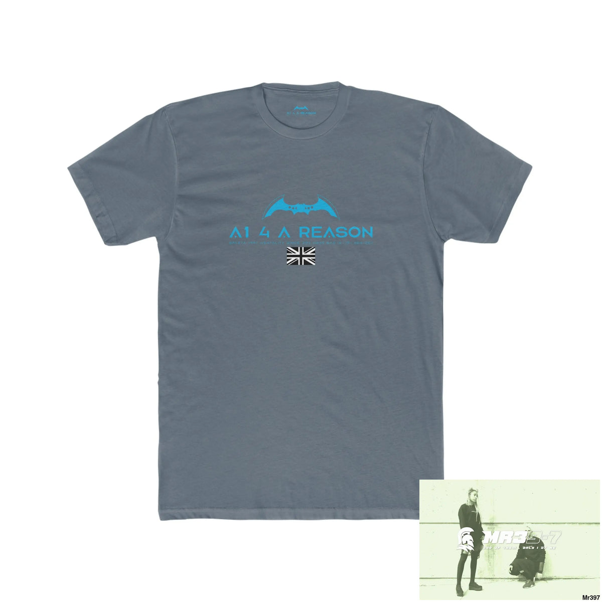 A1 4 A Reason My Life My Deaths Their Plans failed.Tactical GB Men’s Cotton Crew Tee Solid Indigo / S T-Shirt