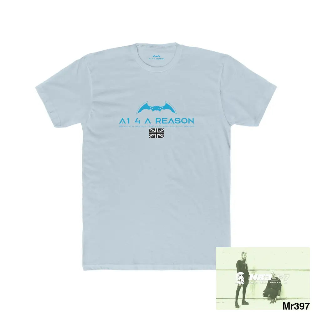 A1 4 A Reason My Life My Deaths Their Plans failed.Tactical GB Men’s Cotton Crew Tee Solid Light Blue / S T-Shirt