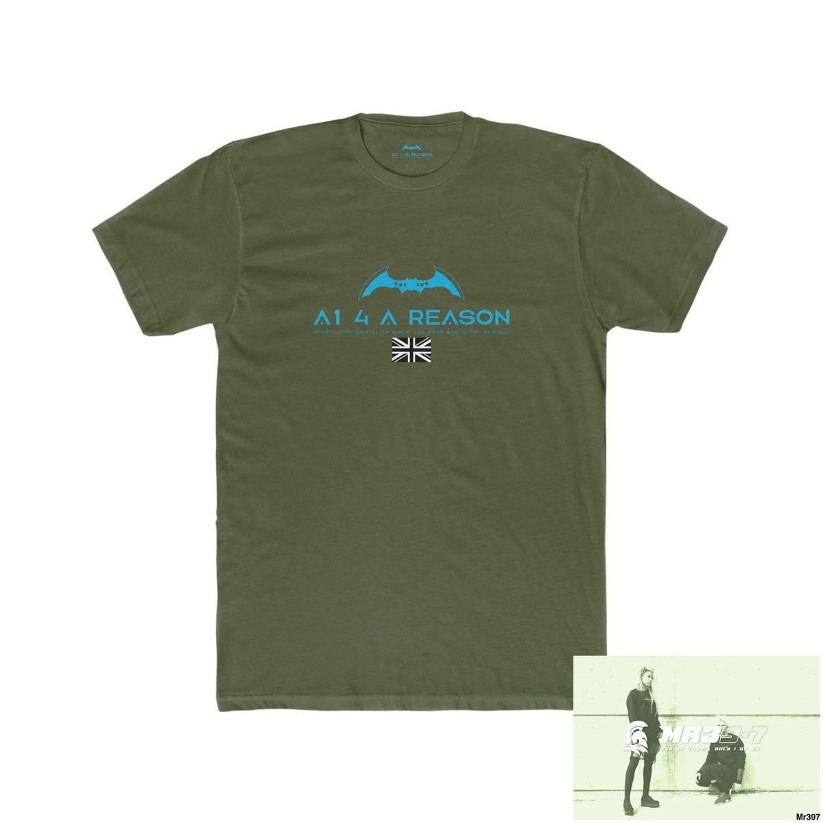 A1 4 A Reason My Life My Deaths Their Plans failed.Tactical GB Men’s Cotton Crew Tee Solid Military Green / XS T-Shirt