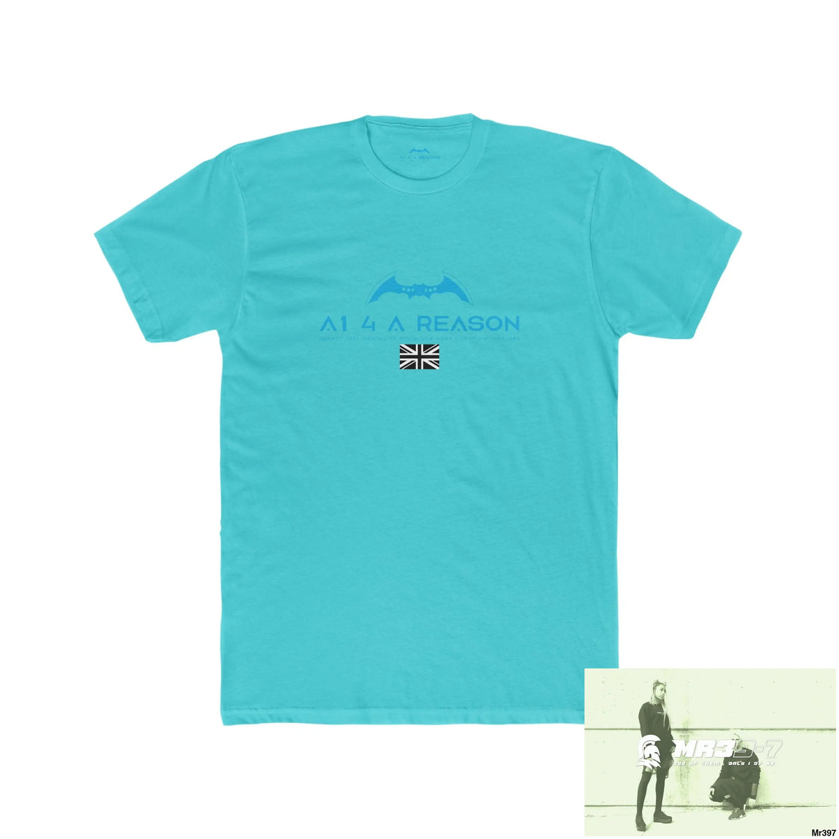 A1 4 A Reason My Life My Deaths Their Plans failed.Tactical GB Men’s Cotton Crew Tee Solid Tahiti Blue / S T-Shirt