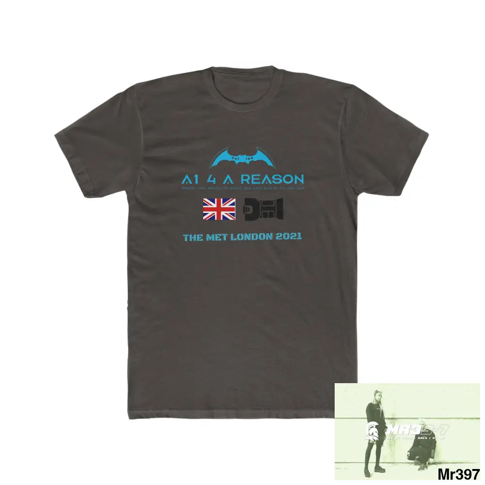 A1 4 A Reason One flew over the redwoods centre - Men’s Cotton Crew Tee Solid Dark Chocolate / S T-Shirt