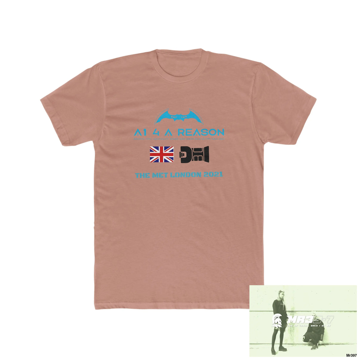 A1 4 A Reason One flew over the redwoods centre - Men’s Cotton Crew Tee Solid Desert Pink / S T-Shirt