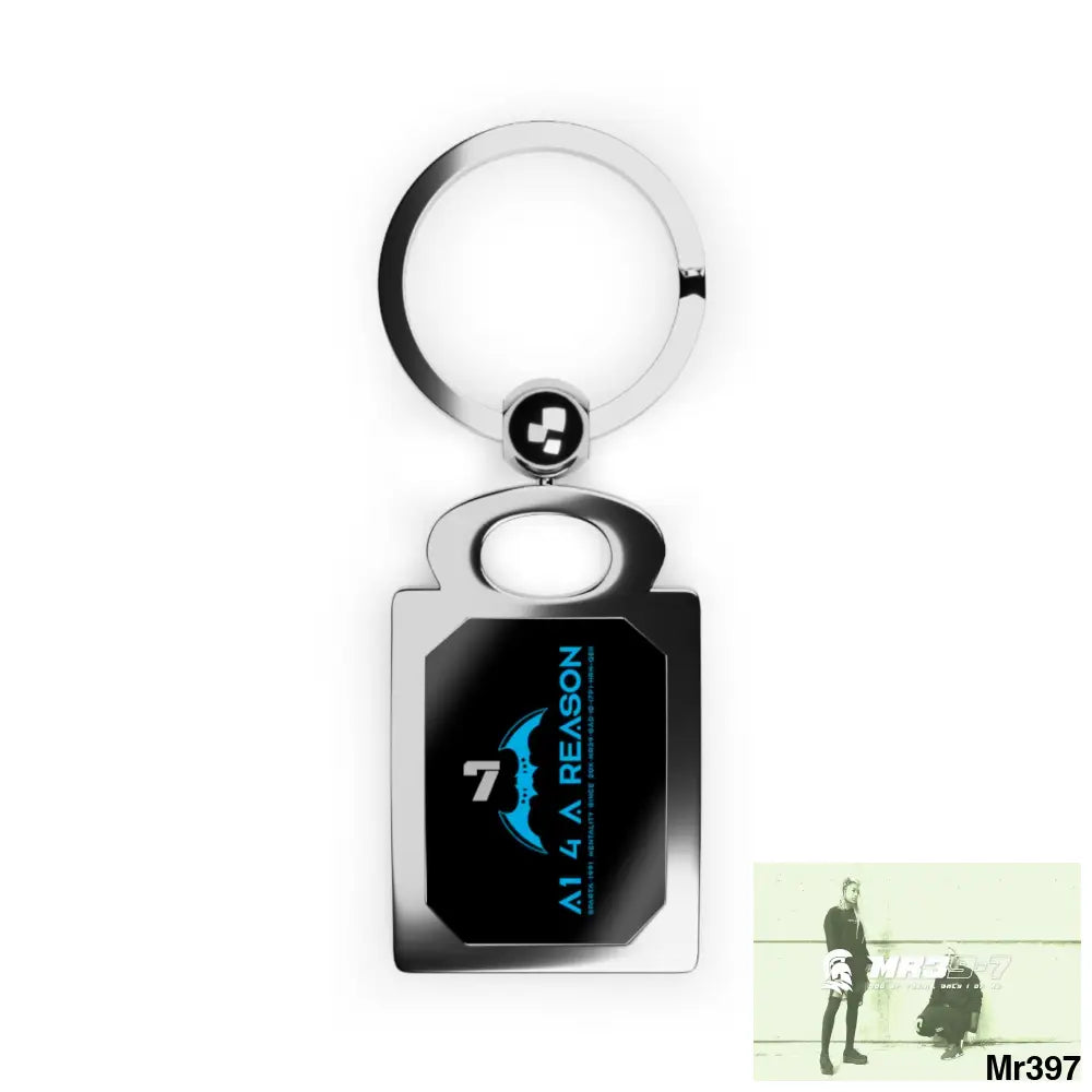 A1 4 A Reason Rectangle Photo Keyring One size / Glossy / Silver Accessories
