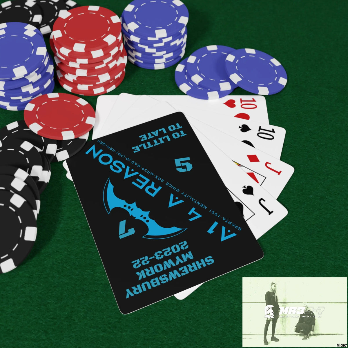 A1 4 A Reason Shrewsbury my work Beast mode Custom Poker Cards 2.47’’ x 3.47’’ / White / Semi Glossy Paper products