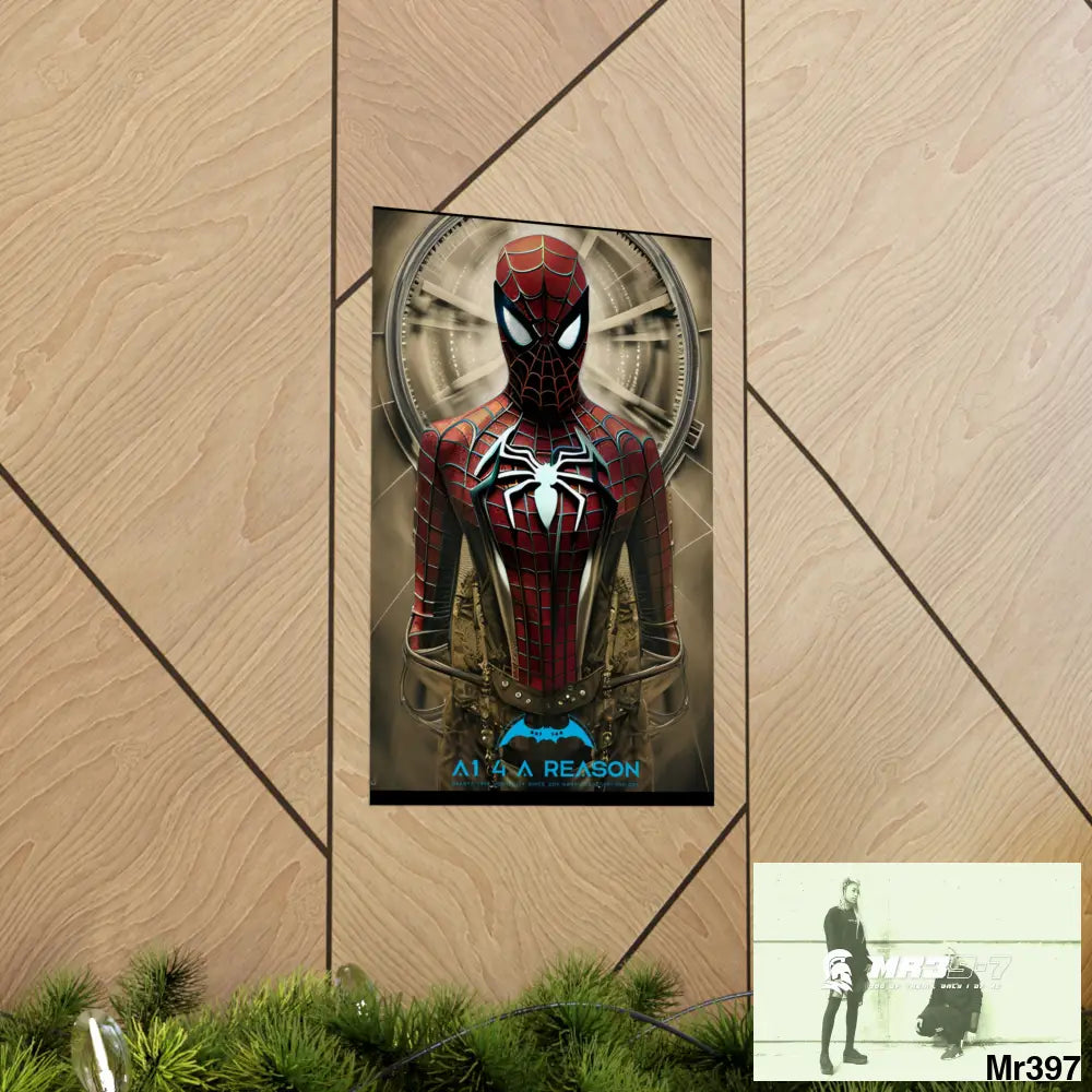 A1 4 A Reason Steampunk SpiderMan Graphic Matte Vertical Posters Poster
