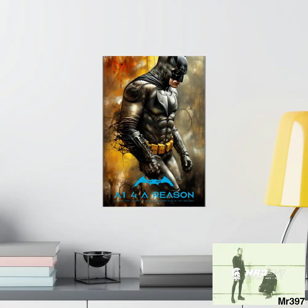 A1 4 A reason Super Resolution Batpain Steampunk Graphic Matte Vertical Posters 13’’ x 19’’ / Matte Poster