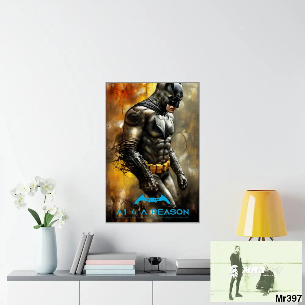 A1 4 A reason Super Resolution Batpain Steampunk Graphic Matte Vertical Posters 24″ x 36″ / Matte Poster
