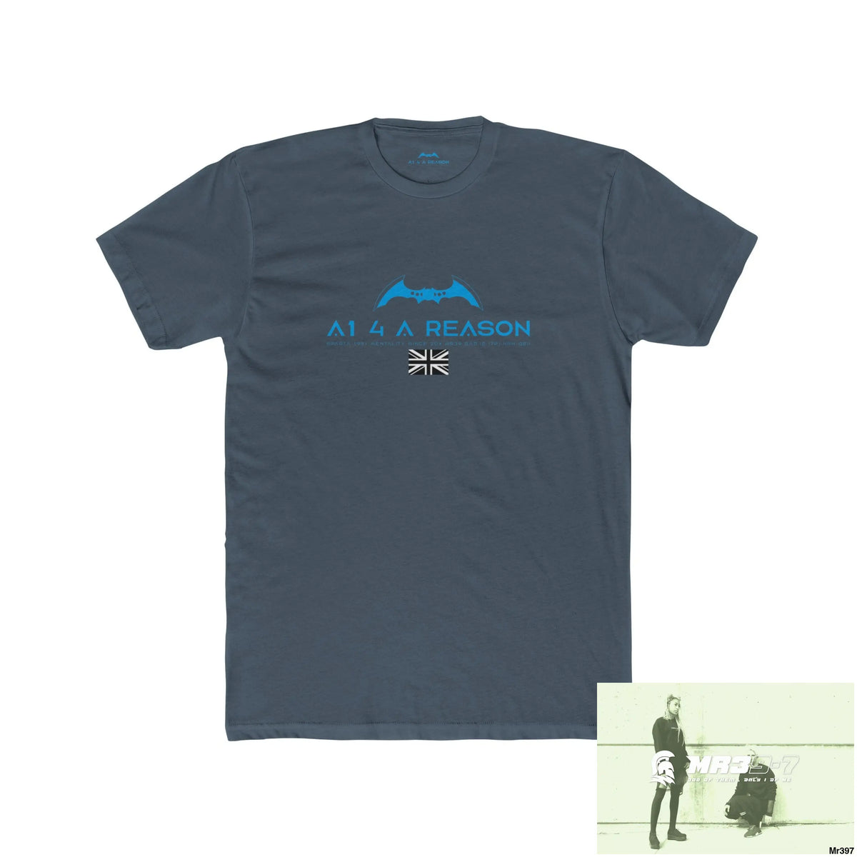 A1 4 A Reason Tactical GB 2012 My Work Colwyn Bay 2012 Men’s Cotton Crew Tee Solid Indigo / S T-Shirt