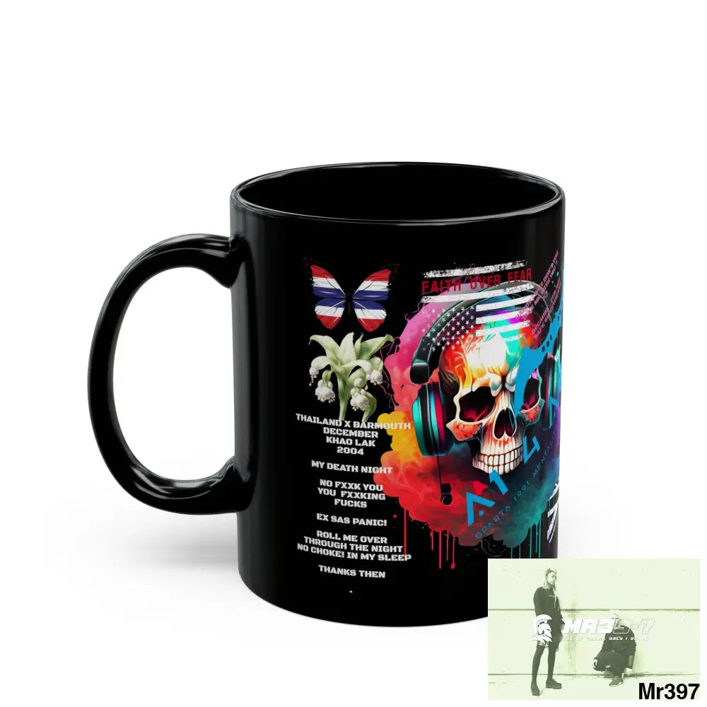 A1 4 A Reason Tactical SAS Roll over 11oz Black Mug GB / Thailand/ Bermo /Wales My Death /Murder night 2004 11oz Mug