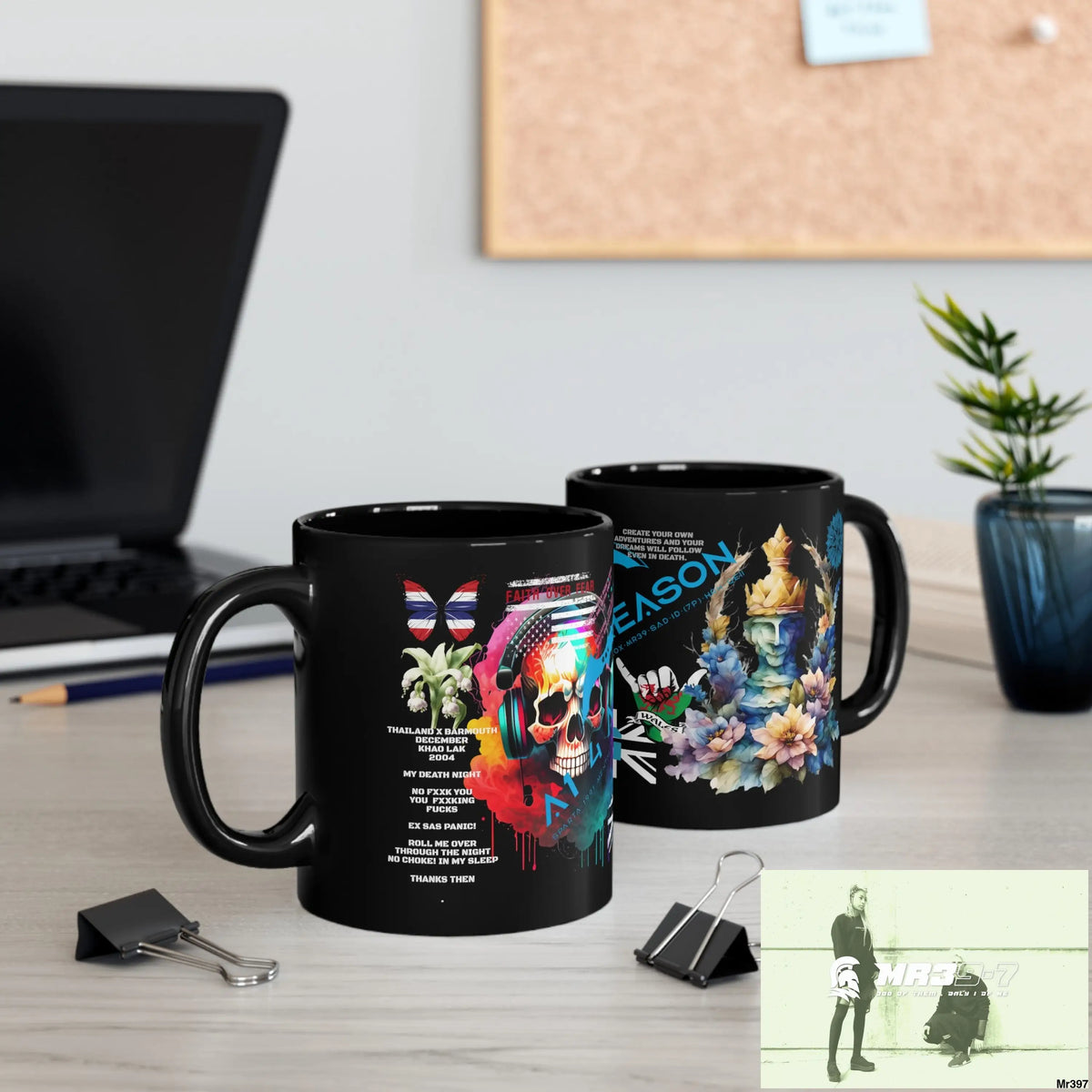 A1 4 A Reason Tactical SAS Roll over 11oz Black Mug GB / Thailand/ Bermo /Wales My Death /Murder night 2004 11oz Mug