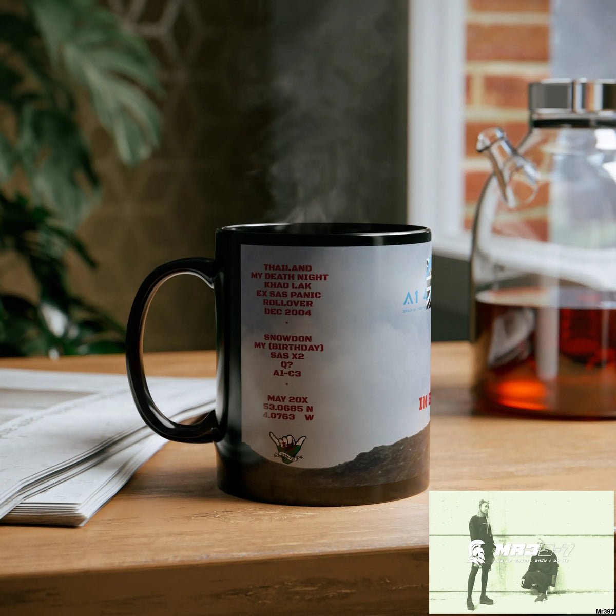 A1 4 A Reason Tactical SAS Roll over Death night 2004 20X Strike B MT Snowdon 11oz Black Mug GB / Thailand/ Bermo