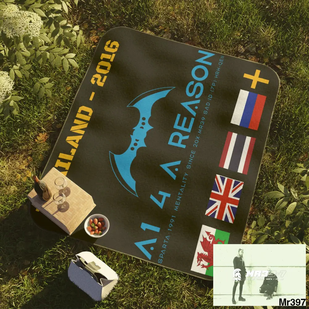 A1 4 A Reason Thailand Picnic Blanket 61’’ × 51’’ Home Decor