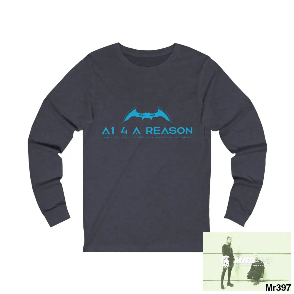 A1 4 A Reason Unisex Jersey Long Sleeve Tee S / Heather Navy Long-sleeve