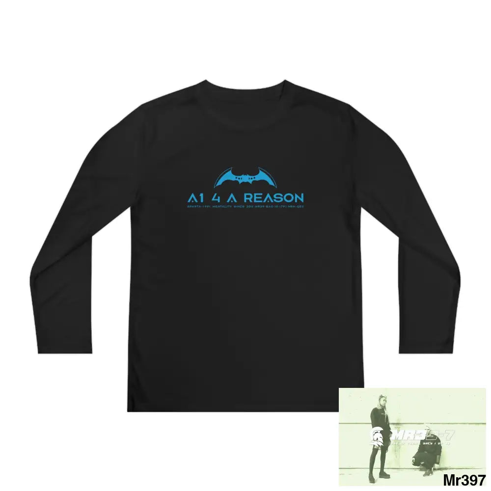 A1 4 A Reason Youth Long Sleeve Competitor Tee Black / S Kids clothes