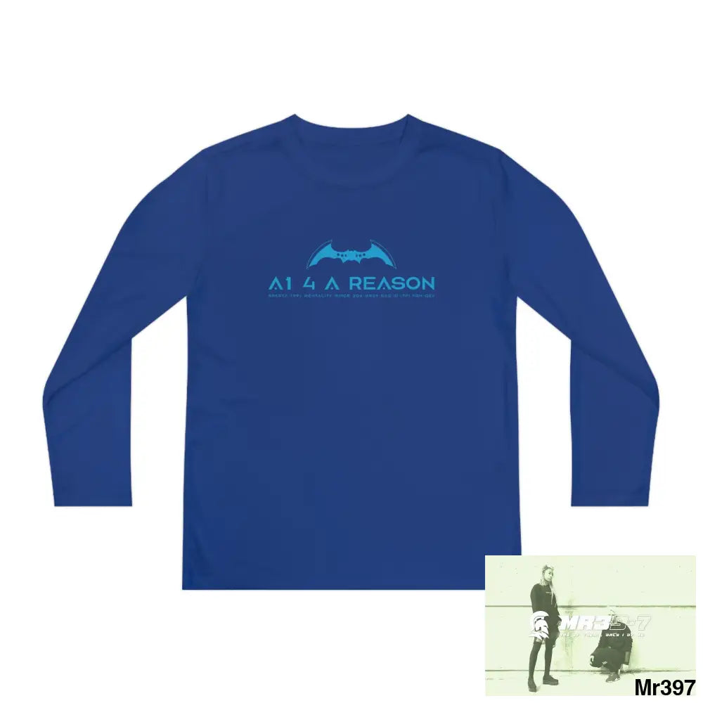 A1 4 A Reason Youth Long Sleeve Competitor Tee True Royal / M Kids clothes