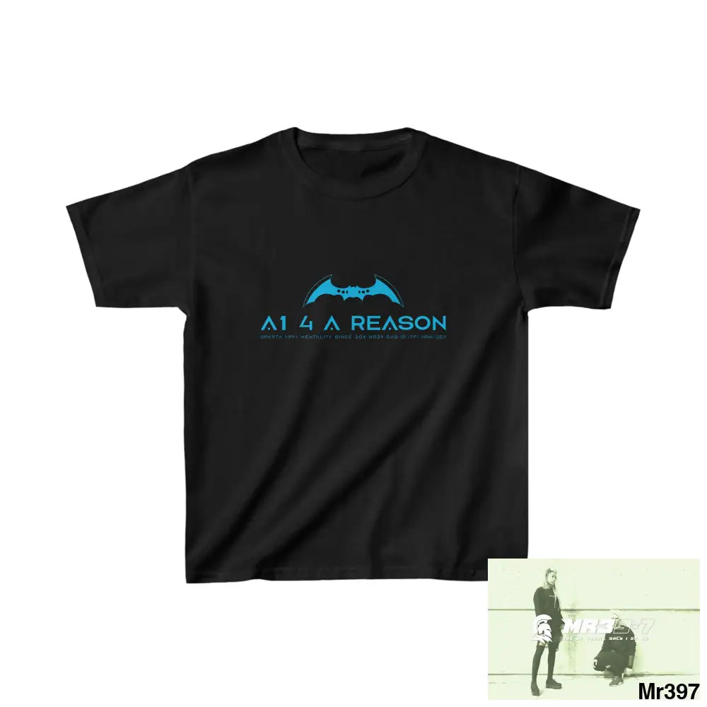 A1 4 Reason - Kids Heavy Cotton™ Tee XS / Black Kids clothes