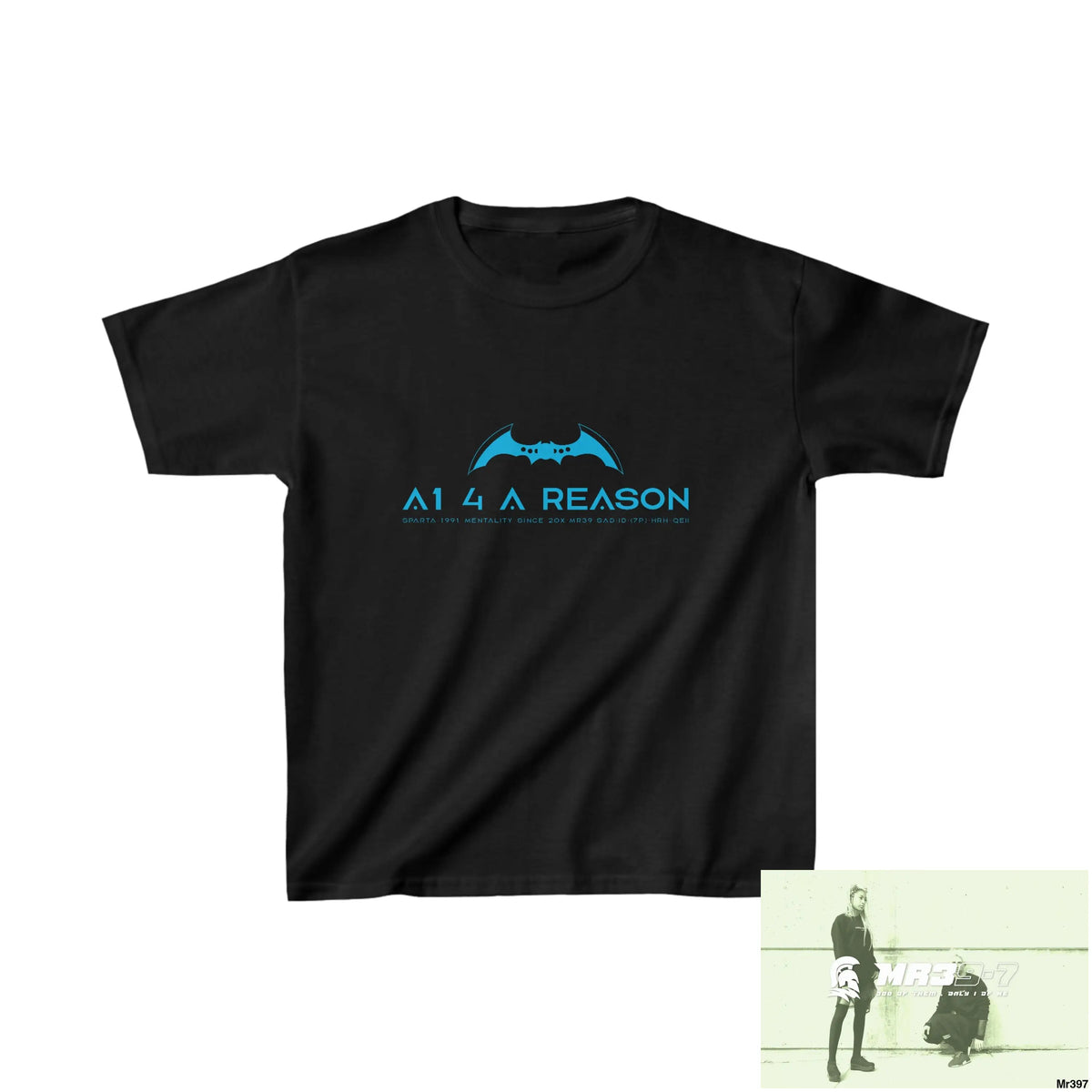A1 4 Reason - Kids Heavy Cotton™ Tee XS / Black Kids clothes