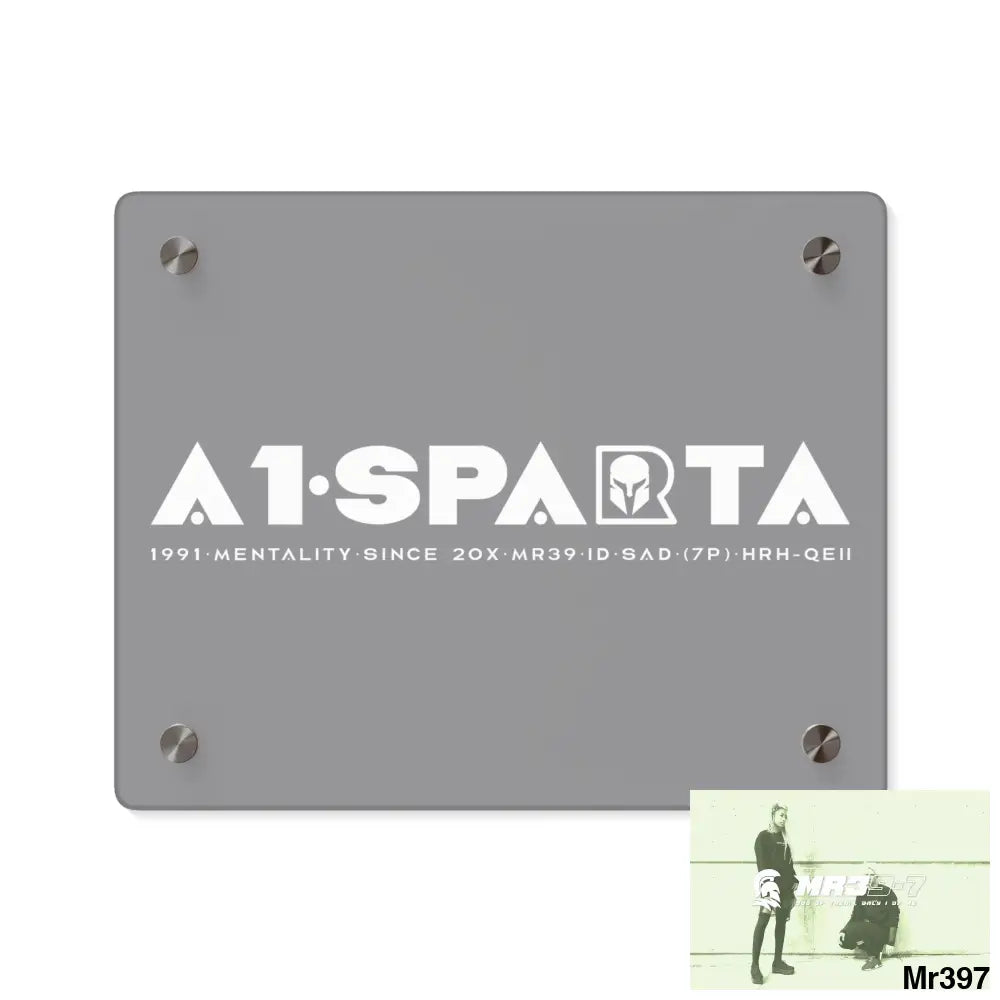 A1-Peace Sparta Acrylic Wall Art Panels 10″ x 8″ (Horizontal) / 0.25’’ Home Decor