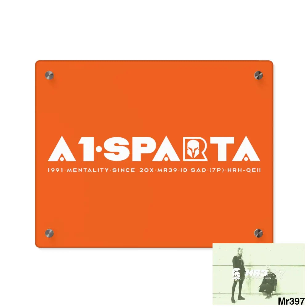A1-Peace Sparta Acrylic Wall Art Panels 14″ x 11″ (Horizontal) / 0.25’’ Home Decor