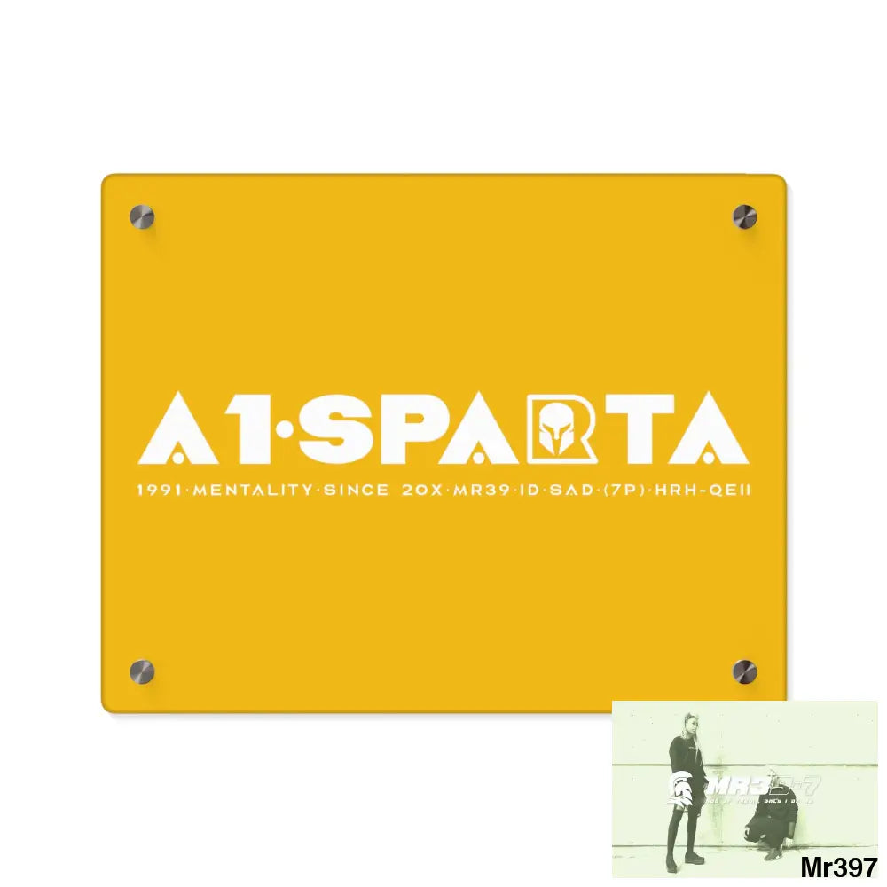 A1-Peace Sparta Acrylic Wall Art Panels 14″ x 11″ (Horizontal) / 0.25’’ Home Decor