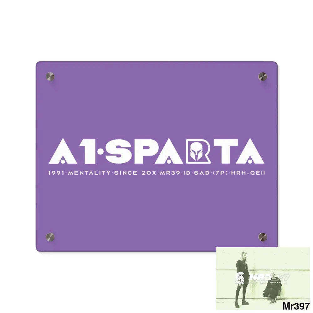 A1-Peace Sparta Acrylic Wall Art Panels 14″ x 11″ (Horizontal) / 0.25’’ Home Decor