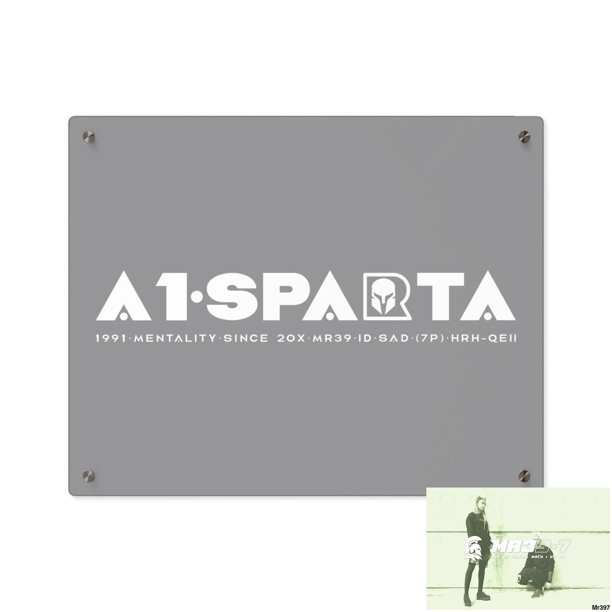 A1-Peace Sparta Acrylic Wall Art Panels 20″ x 16″ (Horizontal) / 0.25’’ Home Decor