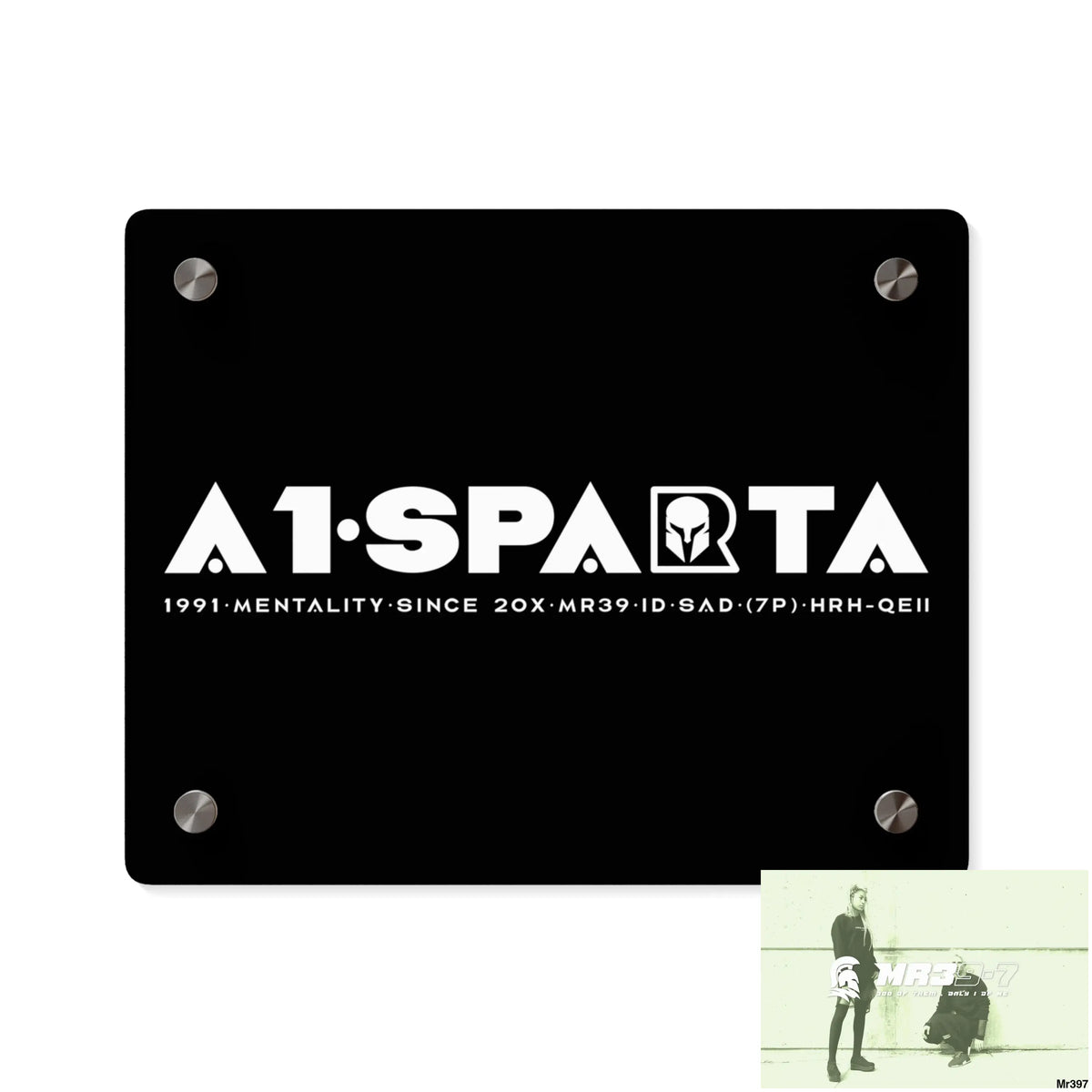 A1-Peace Sparta Acrylic Wall Art Panels 10″ x 8″ (Horizontal) / 0.25’’ Home Decor