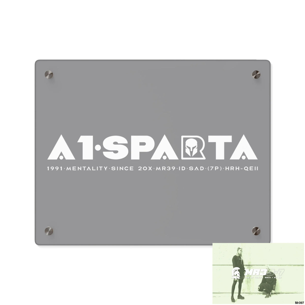 A1-Peace Sparta Acrylic Wall Art Panels 14″ x 11″ (Horizontal) / 0.25’’ Home Decor