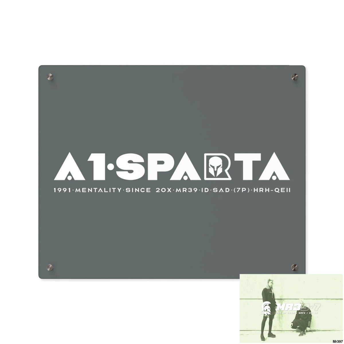 A1-Peace Sparta Acrylic Wall Art Panels 20″ x 16″ (Horizontal) / 0.25’’ Home Decor