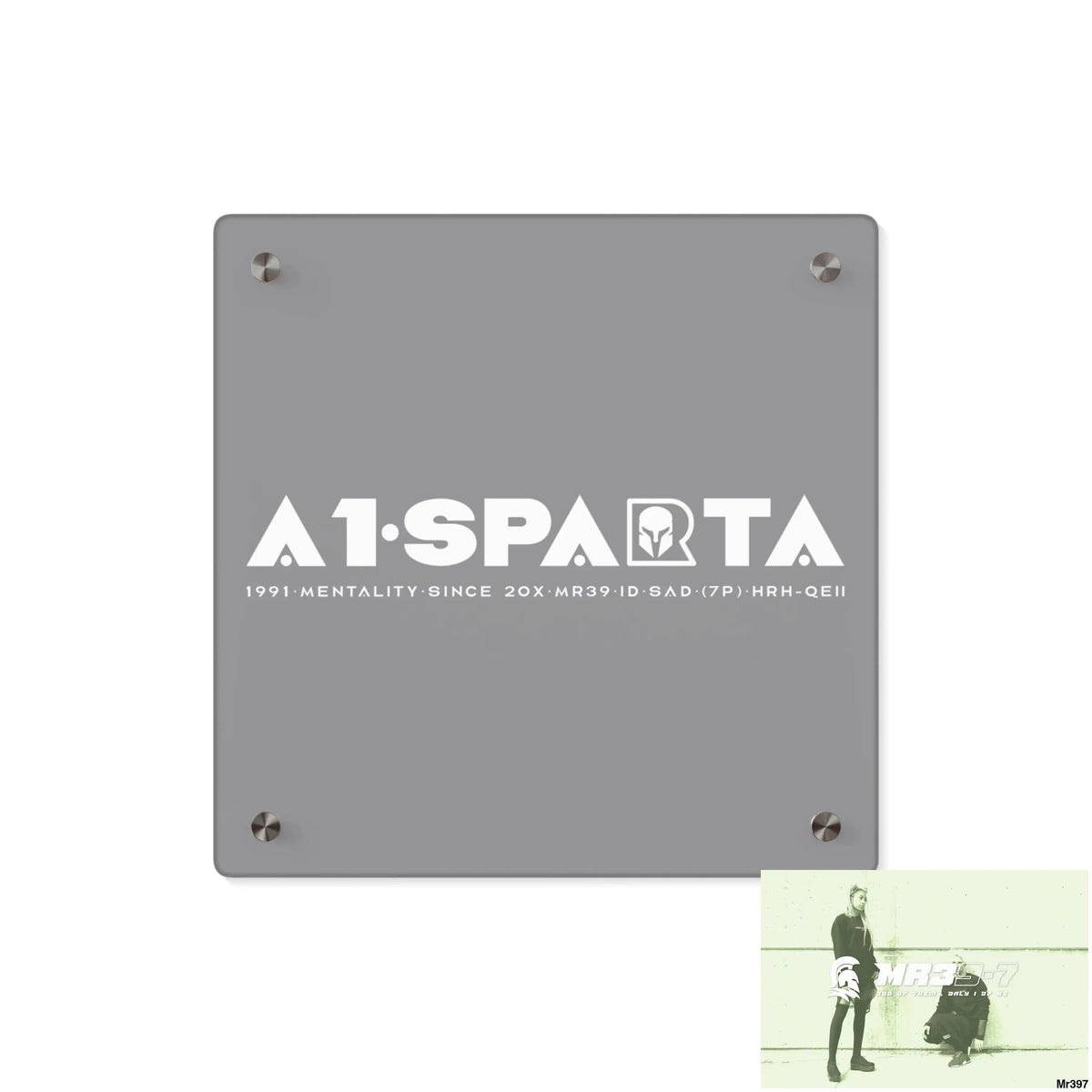 A1-Peace Sparta Acrylic Wall Art Panels 11’’ x 11’’ (Square) / 0.25’’ Home Decor
