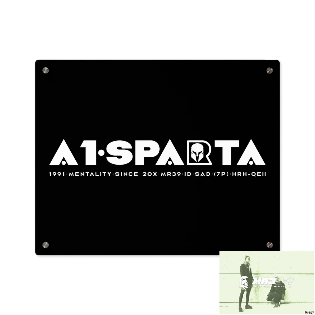 A1-Peace Sparta Acrylic Wall Art Panels 20″ x 16″ (Horizontal) / 0.25’’ Home Decor