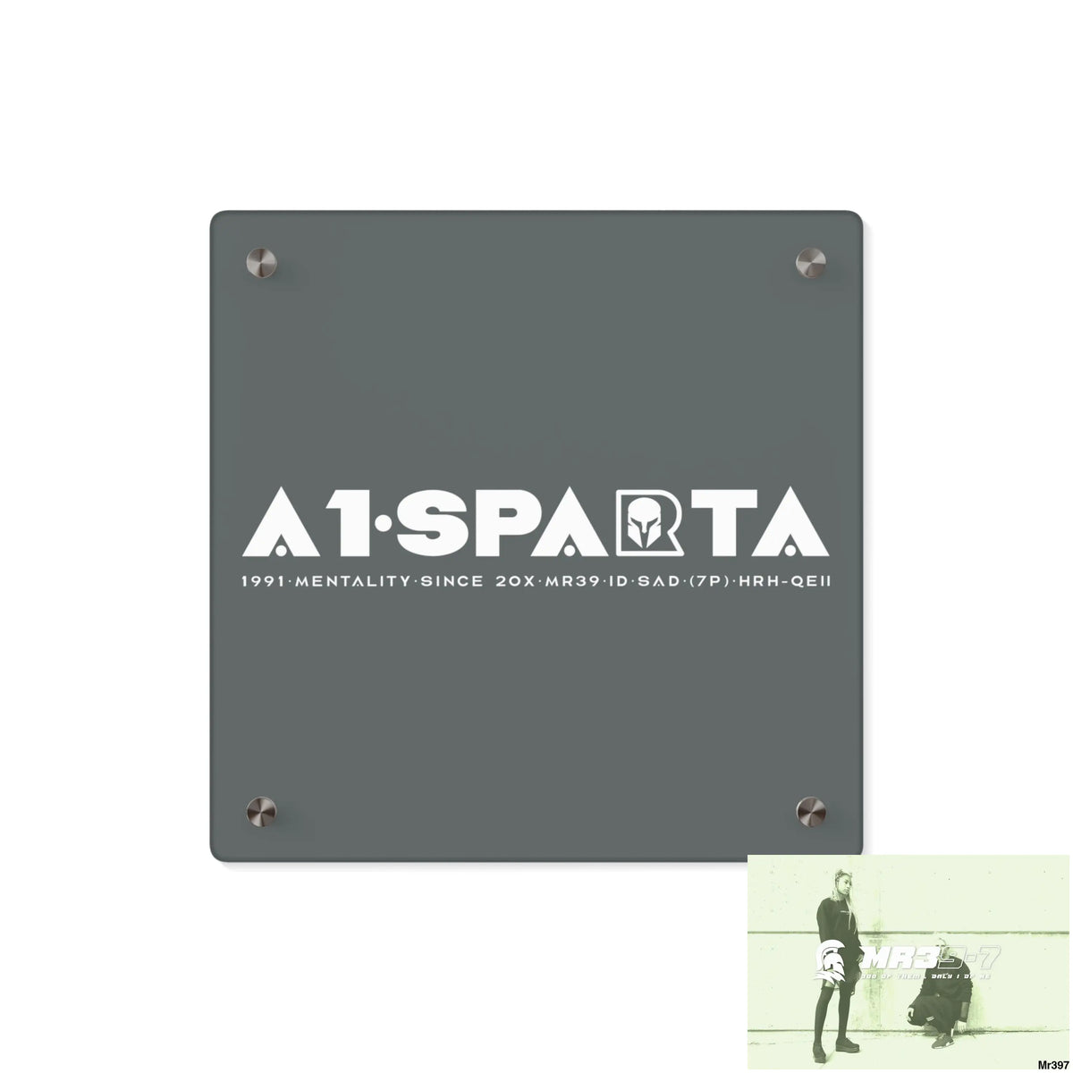 A1-Peace Sparta Acrylic Wall Art Panels 11’’ x 11’’ (Square) / 0.25’’ Home Decor