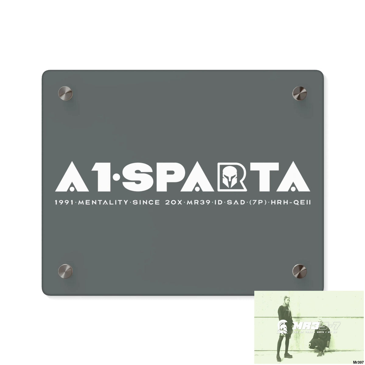 A1-Peace Sparta Acrylic Wall Art Panels 10″ x 8″ (Horizontal) / 0.25’’ Home Decor