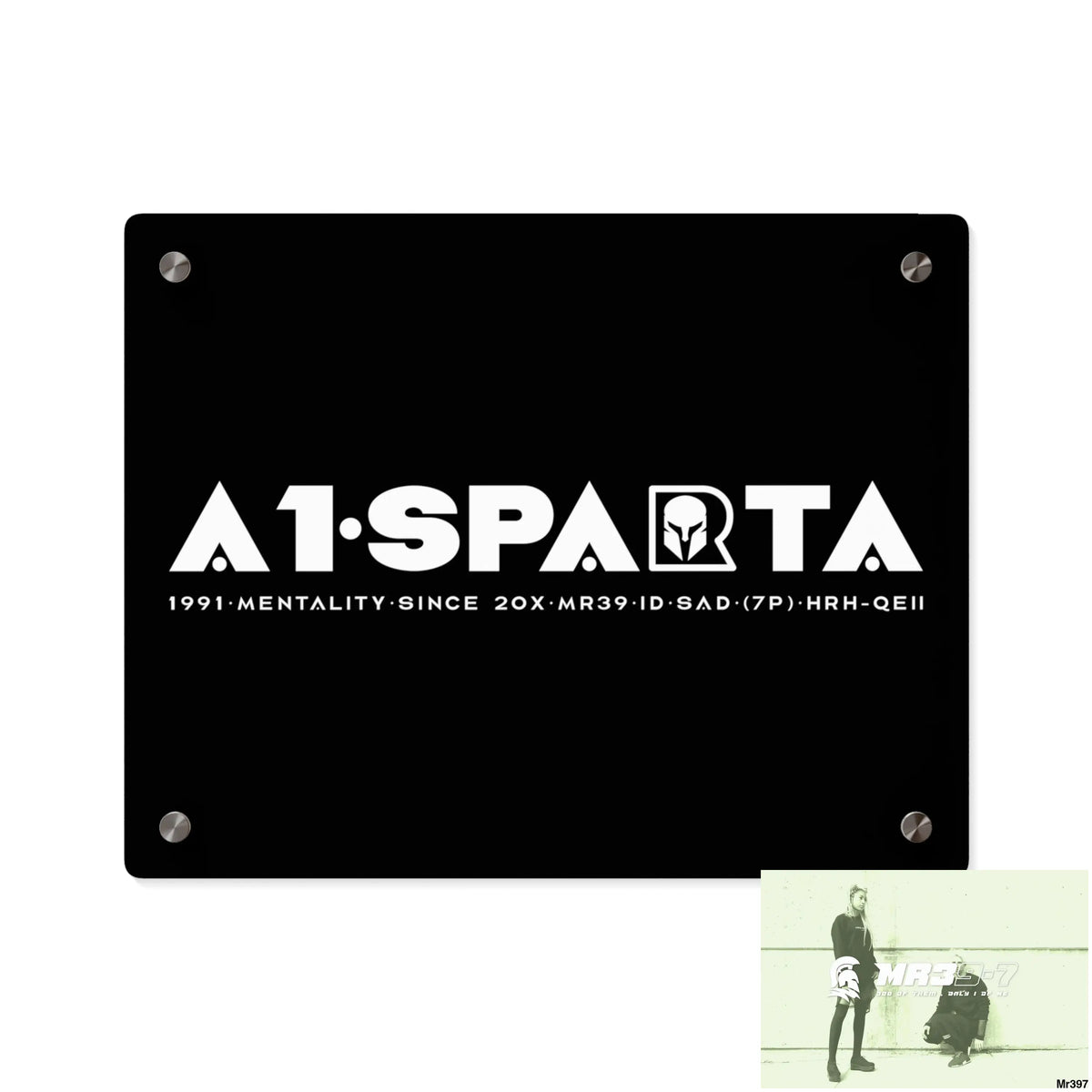 A1-Peace Sparta Acrylic Wall Art Panels 14″ x 11″ (Horizontal) / 0.25’’ Home Decor