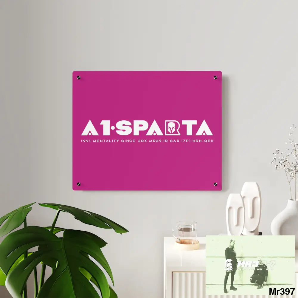 A1-Peace Sparta Acrylic Wall Art Panels Home Decor