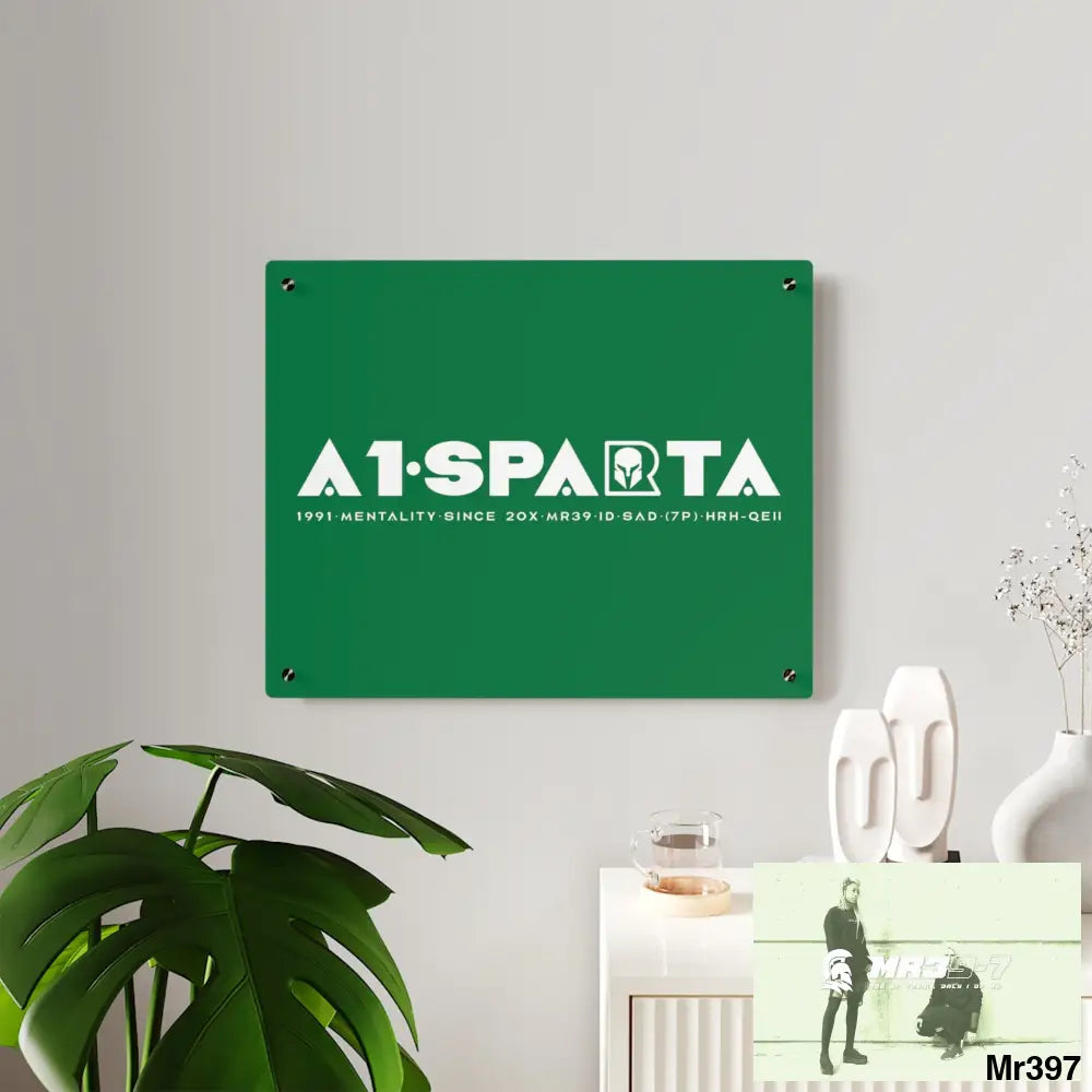 A1-Peace Sparta Acrylic Wall Art Panels Home Decor