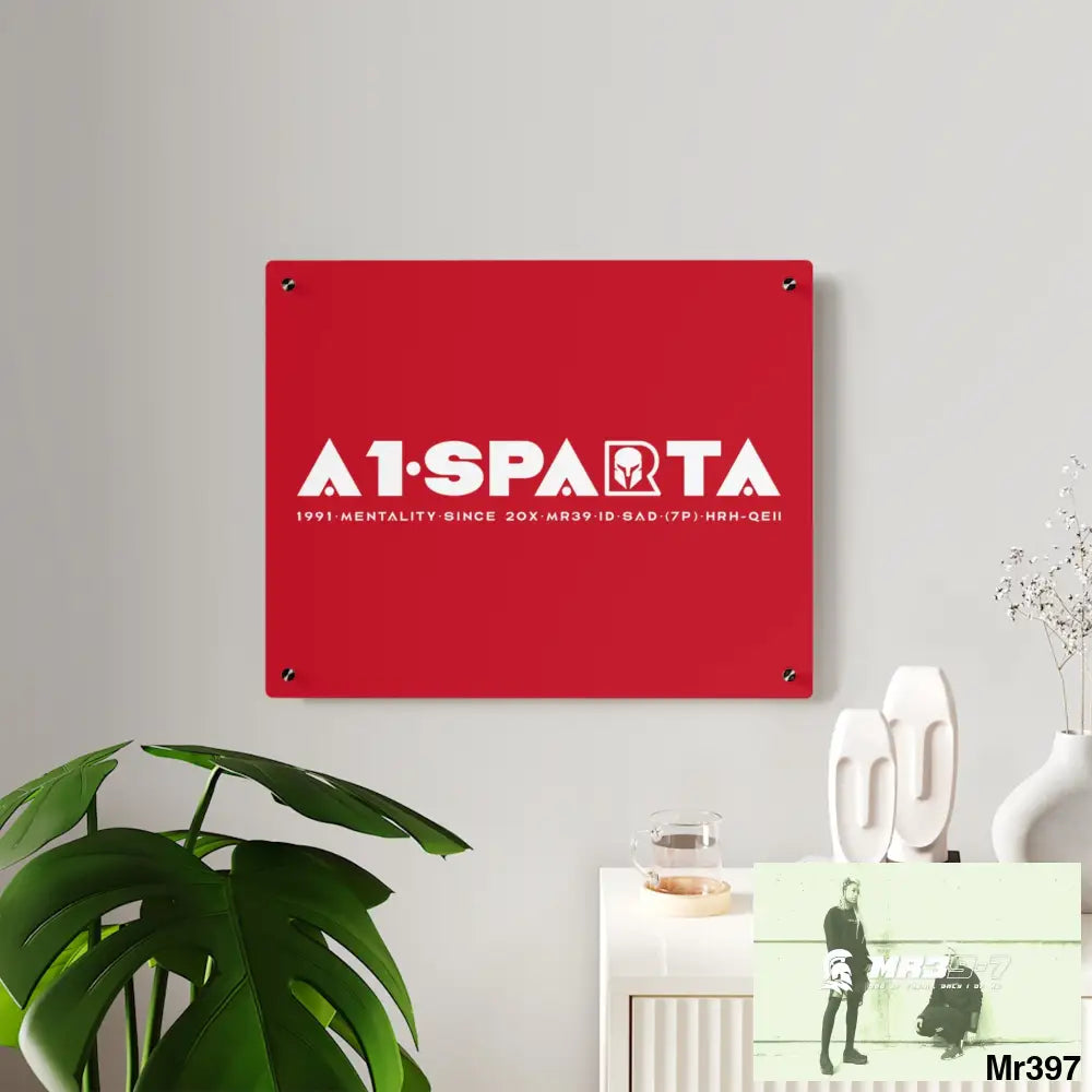 A1-Peace Sparta Acrylic Wall Art Panels Home Decor