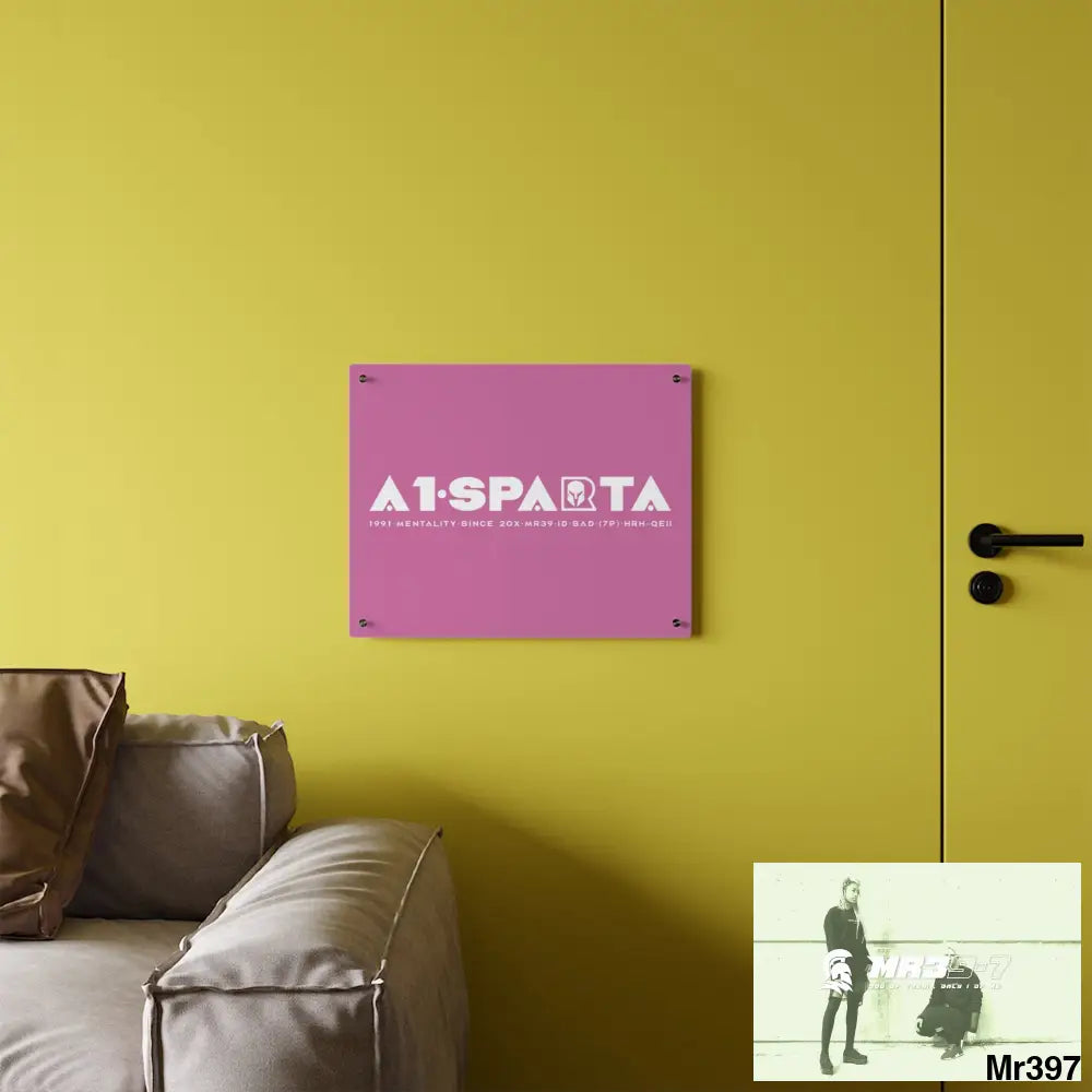 A1-Peace Sparta Acrylic Wall Art Panels Home Decor