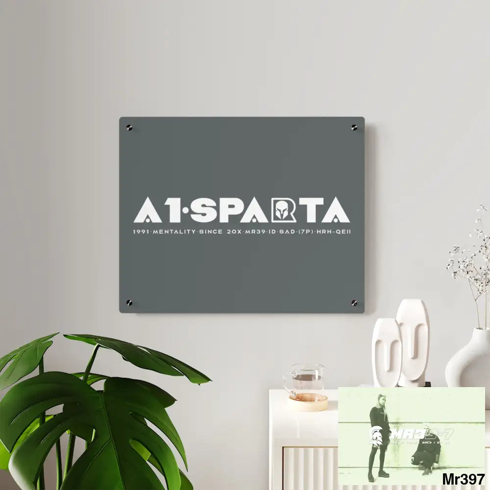 A1-Peace Sparta Acrylic Wall Art Panels Home Decor