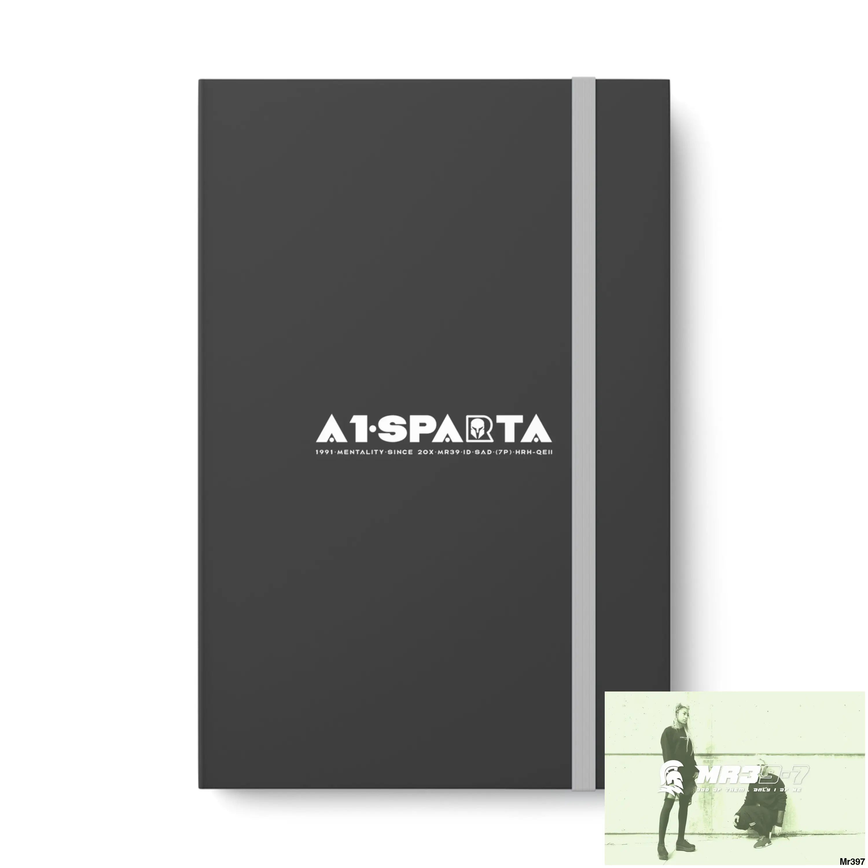 A1-Peace Sparta Color Contrast Notebook - Ruled 5.5’’ x 8.25’’ / Gray / Ruled line Paper products