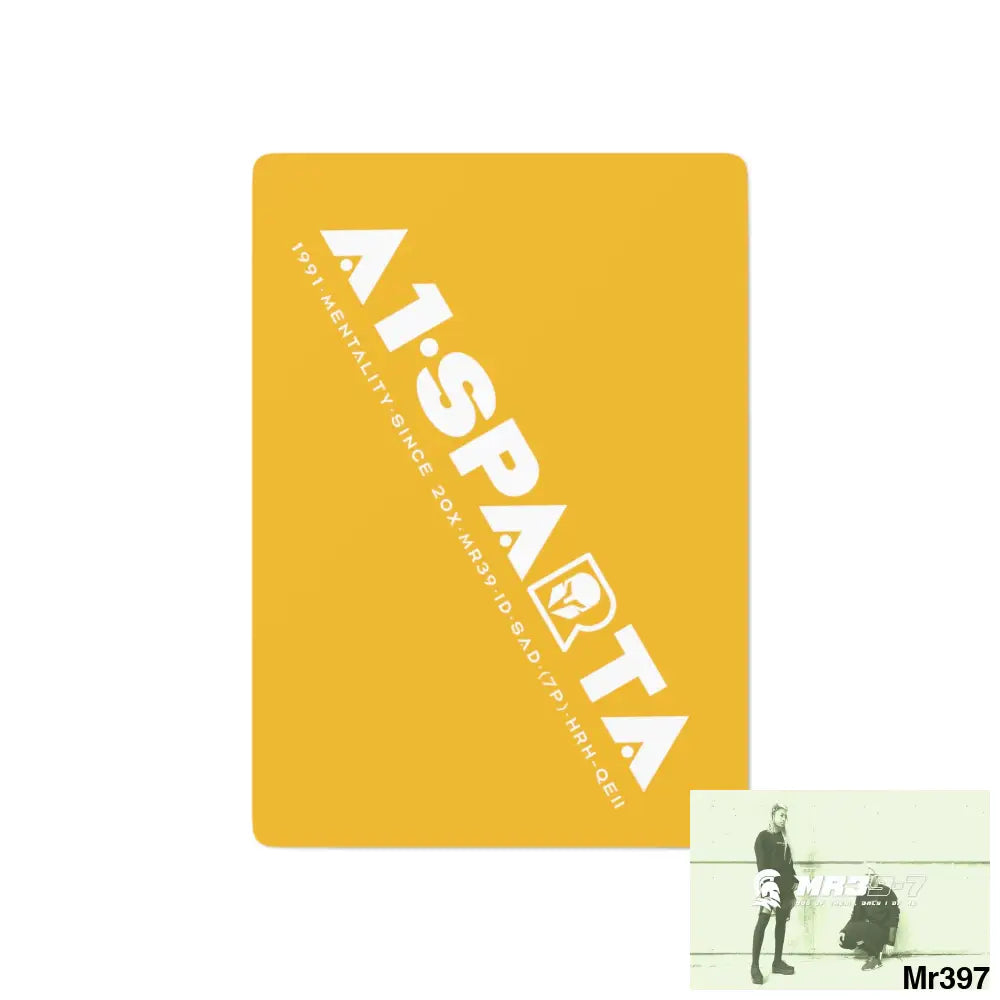 A1- Peace Sparta Custom Poker Cards 2.47’’ x 3.47’’ / White / Semi Glossy Paper products